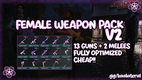Kaalateral | Female Weapon Pack v2 | Free FiveM Script – FiveVault ...