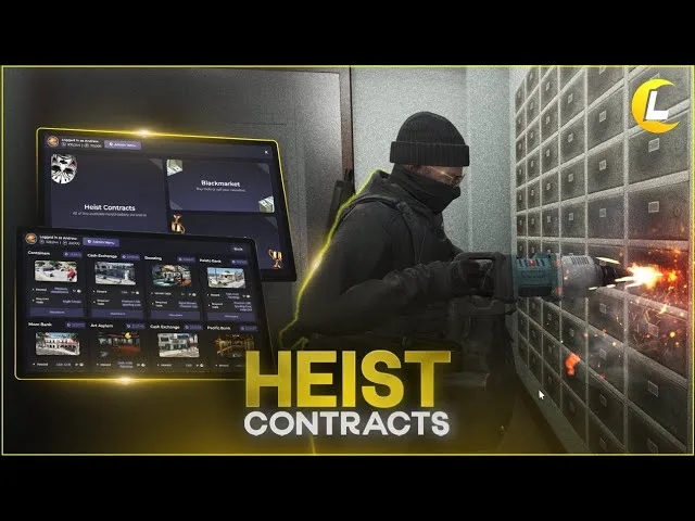 Lunar | Heist Contracts | Free FiveM Script – FiveVault | FiveVault